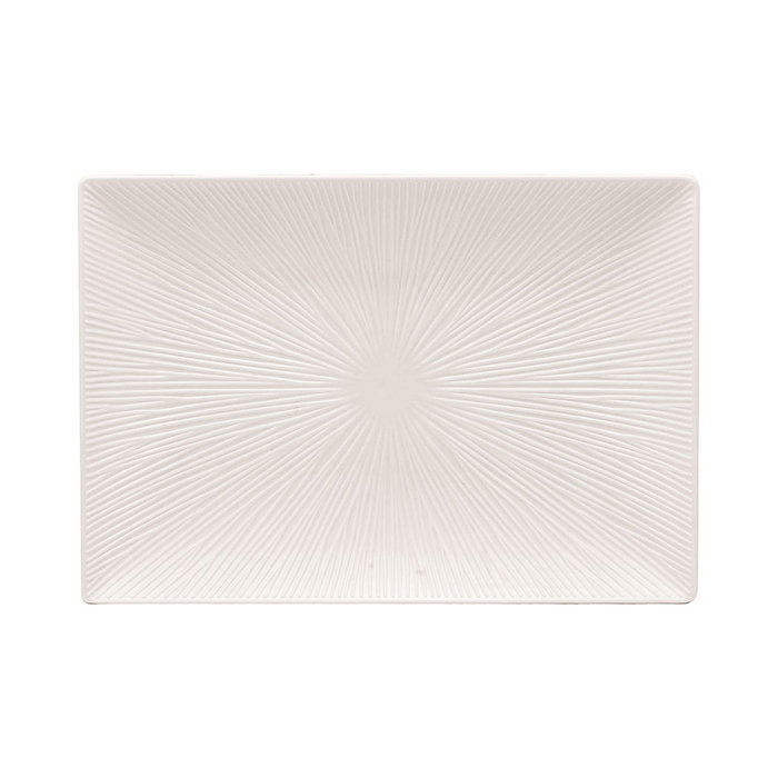 WHITE MELAMINE PLATE MORLEOS 251X174X25MM - PALMA & PALMA - 2910017866