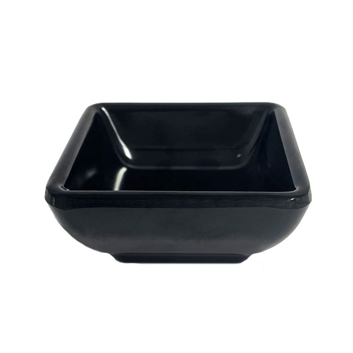 TAÇA MELAMINA PRETA MORLEOS 73X73X32MM D338BK - PALMA & PALMA - 2910017874