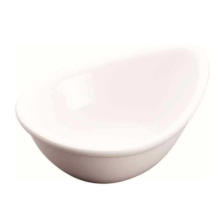 MORLEOS WHITE MELAMINE BOWL 101X80X42MM - PALMA & PALMA - 2910017895