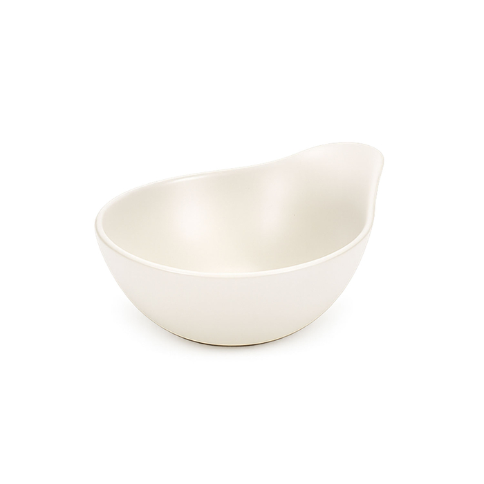 MIRA WHITE BOWL W/HANDLE Ø13XH4CM  - PALMA & PALMA - 2920017095