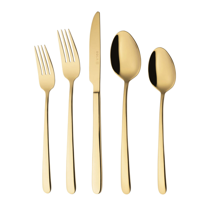 FACA CHURRASCO IBIZA PVD GOLD SATIN 12IBIMG115 - SOLA - 8720349545711
