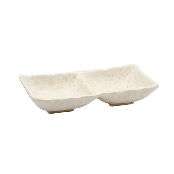 TAÇA 2 DIV 17X8.5CM BRANCO MARMORE SRCTB17085-MWH - ADRIER - 8436576111178