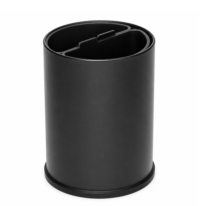 PAPELEIRA 10L PRETA C/2 COMP WB-1242-BLA - PROBBAX - 4895238701951