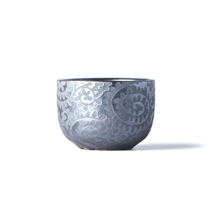 TAÇA SAKE 35ML BLACK SCROLL MIJC1378 - MADE IN JAPAN - 8594197821170