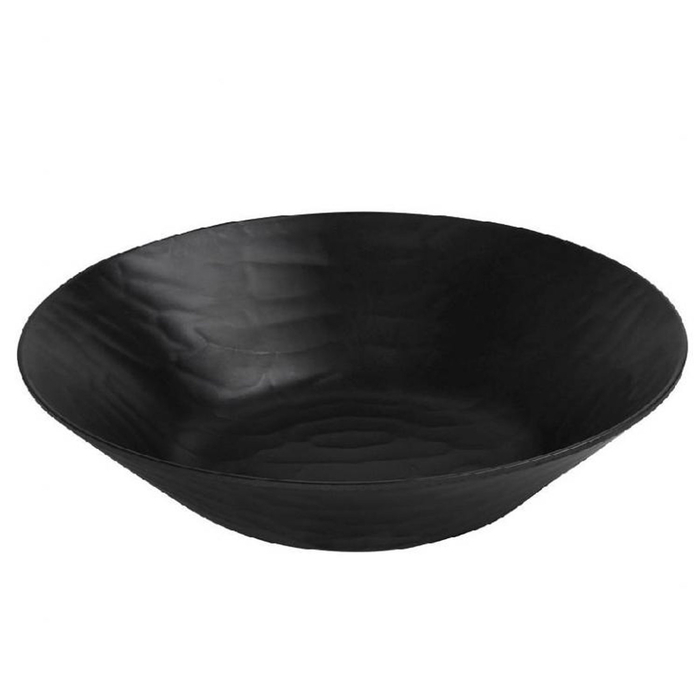 TAÇA CONICA MELAMINA WAVY PRETA Ø27XH7CM MLB388K24-6 - ESPIEL - 8698811363883
