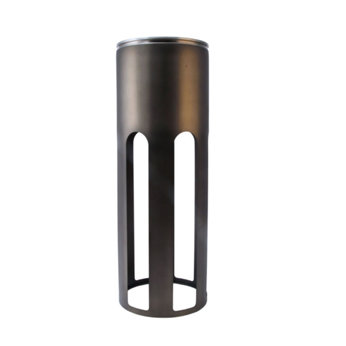 BALDE GARRAFA C/SUPORTE Ø29XH82CM PILLAR SOFT BLACK XLBA19201-09R - XLBOOM - 3170010016
